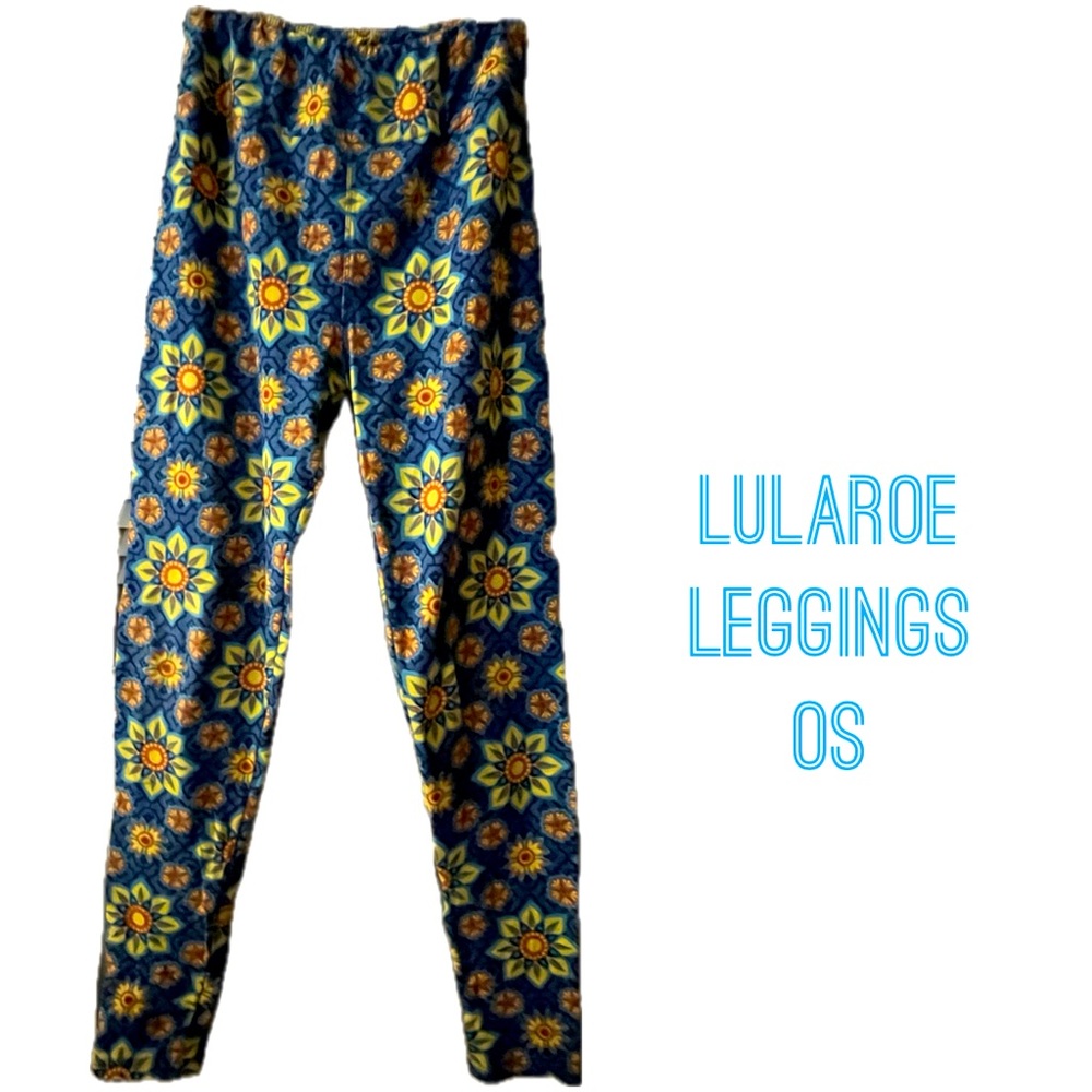 LuLaRoe leggings - sunflower design